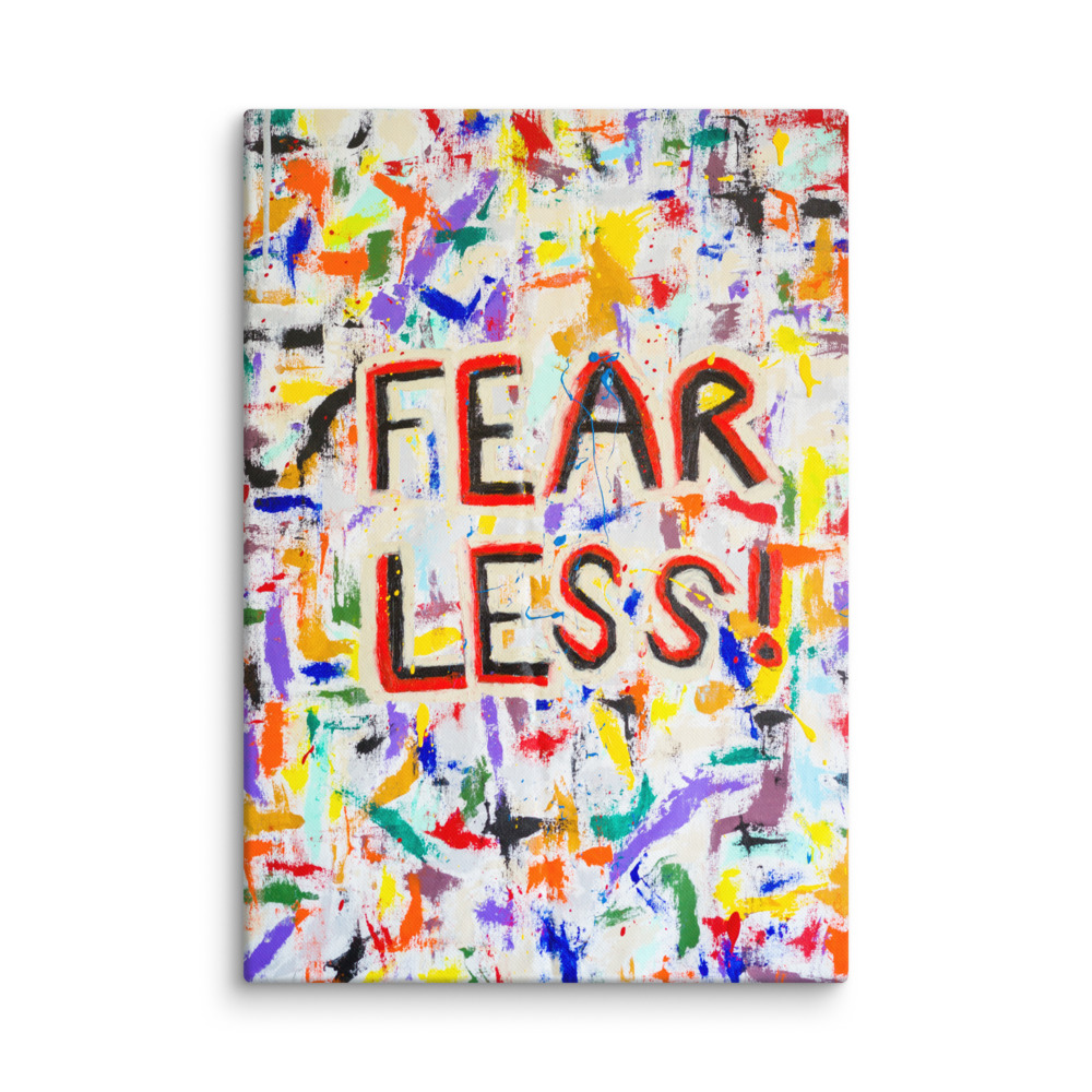 Fear Less Fine Art Canvas Print - Image 2