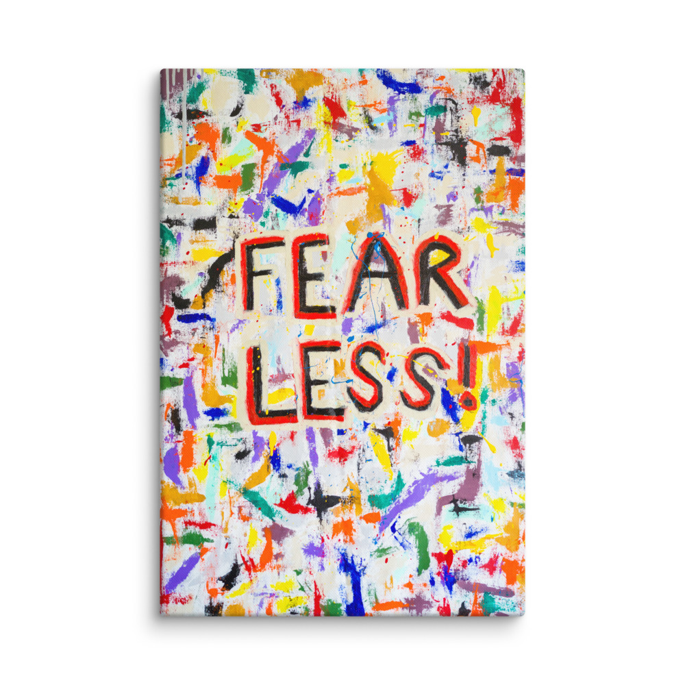 Fear Less Fine Art Canvas Print - Image 4